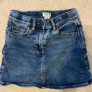 Crewcuts denim skirt